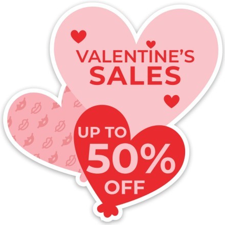 Valentine's Sales 50% Off