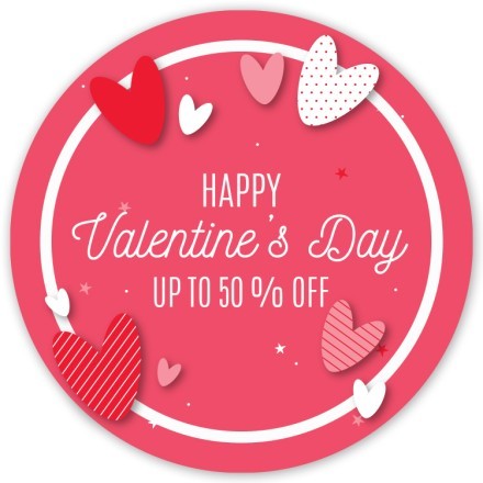 Rosy Valentine's hearts