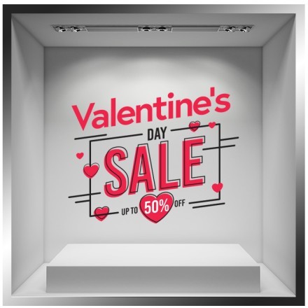 Valentine's Day Sale Αυτοκόλλητο Βιτρίνας