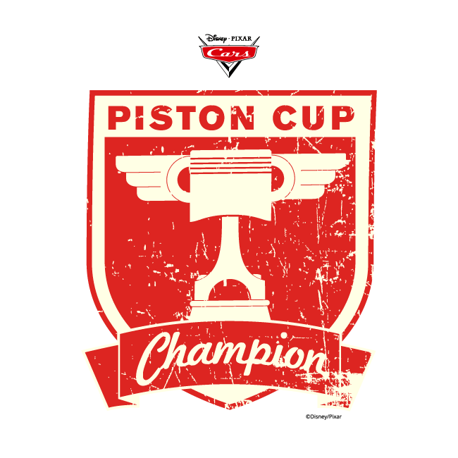 Piston Cup, champion, Cars Disney Cars Αυτοκόλλητα Τοίχου