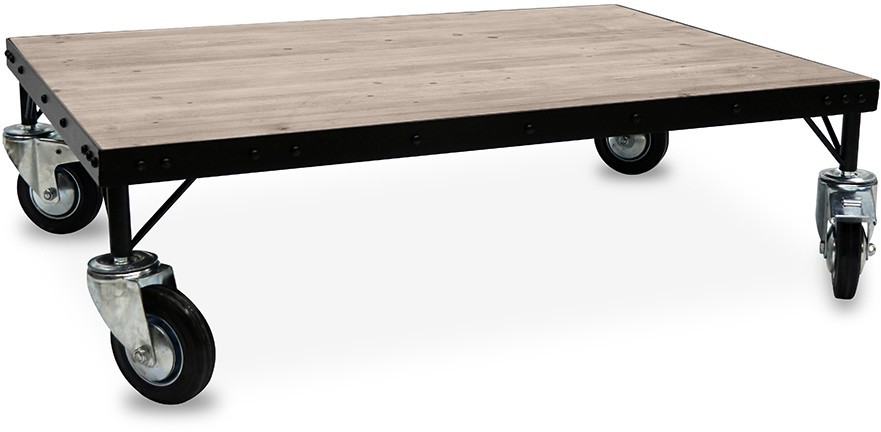 LINE COFFEE TABLE ΞΥΛΟ ΦΥΣΙΚΟΥ ΧΡΩΜΑΤΟΣ ΜΑΥΡO ΜΕΤΑΛΛΟ coffee table with metal wheels, lounge table, old wheels, industrial style, metal wheels, restored table modern style, TV table, wooden table, solid wood, handmade, decoration, living room, dining room, living room, antique style, table with storage space, coffee table with drawers,