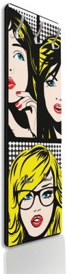Houseart Γυναικεία πρόσωπα κόμικς, Κόμικ, Κρεμάστρες & Καλόγεροι, 45 x 138 εκ.
