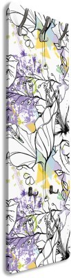 Floral σύνθεση, Φόντο, Κρεμάστρες & Καλόγεροι, 45 x 138 εκ.