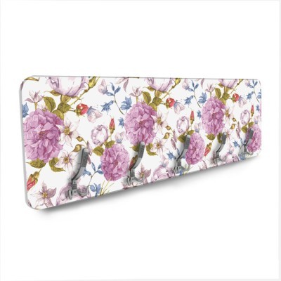 Μοτίβο με Λουλούδια, Φόντο, Κρεμάστρες & Καλόγεροι, 138 x 45 εκ.