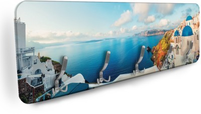 Θέα από Φηρά, Σαντορίνη, Πόλεις -Ταξίδια, Κρεμάστρες & Καλόγεροι, 138 x 45 εκ.