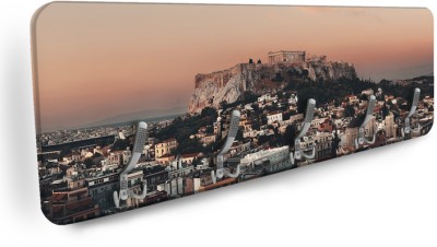 Houseart Ηλιοβασίλεμα με θέα την Ακρόπολη , Αθήνα, Πόλεις -Ταξίδια, Κρεμάστρες & Καλόγεροι, 138 x 45 εκ.