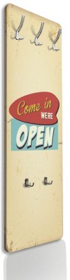 Houseart Come in we\'re open, Vintage, Κρεμάστρες & Καλόγεροι, 45 x 138 εκ.