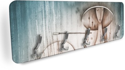 Houseart Κυρία με καπέλο, Ζωγραφική, Κρεμάστρες & Καλόγεροι, 138 x 45 εκ.