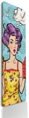 Houseart Pop Art Κορίτσι, Φαγητό, Κρεμάστρες & Καλόγεροι, 45 x 138 εκ.