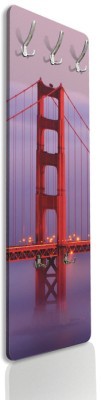 Houseart Κόκκινη Γέφυρα Γκόλντεν Γκέιτ, Πόλεις -Ταξίδια, Κρεμάστρες & Καλόγεροι, 45 x 138 εκ.