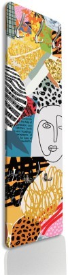 Houseart Πολύχρωμα σχέδια και πρόσωπο, Line Art, Κρεμάστρες & Καλόγεροι, 45 x 138 εκ. PVC Μονομερικό