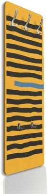 Houseart Γραμμές σε κίτρινο φόντο, Line Art, Κρεμάστρες & Καλόγεροι, 45 x 138 εκ. PVC Μονομερικό
