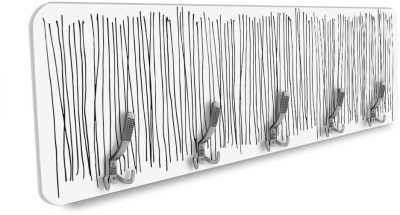 Κάθετες μαύρες γραμμές, Line Art, Κρεμάστρες & Καλόγεροι, 138 x 45 εκ. PVC Μονομερικό