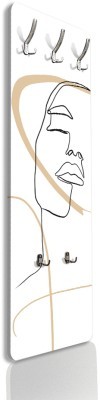 Houseart Σχεδιάγραμμα γυναικείου προσώπου, Line Art, Κρεμάστρες & Καλόγεροι, 45 x 138 εκ. PVC Μονομερικό