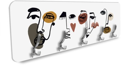 Houseart Abstract faces, Line Art, Κρεμάστρες & Καλόγεροι, 138 x 45 εκ. PVC Μονομερικό