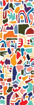 Houseart Colors and shapes, Line Art, Κρεμάστρες & Καλόγεροι, 45 x 138 εκ. PVC Μονομερικό