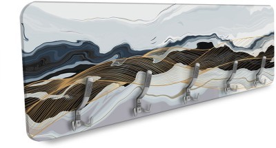 Houseart Αποχρώσεις του μπλε και χρυσό, Line Art, Κρεμάστρες & Καλόγεροι, 138 x 45 εκ. PVC Μονομερικό