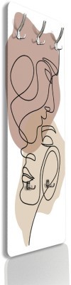 Houseart Couple\'s line art, Line Art, Κρεμάστρες & Καλόγεροι, 45 x 138 εκ. PVC Μονομερικό