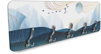 Blue mountain and moon, Line Art, Κρεμάστρες & Καλόγεροι, 138 x 45 εκ. PVC Μονομερικό