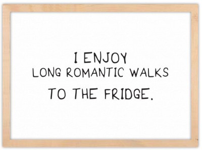 Romantic Walks…to Fridge, Φράσεις, Πίνακες σε καμβά, 30 x 20 εκ. (51372)