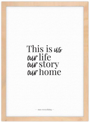 Our life, story, home, Φράσεις, Πίνακες σε καμβά, 20 x 30 εκ. (51365)