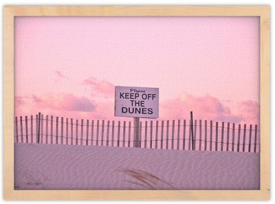 Keep off the Dunes, Φράσεις, Πίνακες σε καμβά, 20 x 15 εκ. φωτογραφία