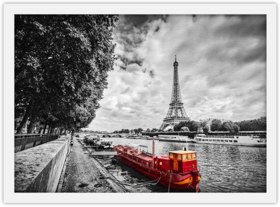 Eiffel Tower River, Πόλεις – Ταξίδια, Πίνακες σε καμβά, 30 x 20 εκ. (51516)