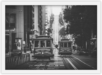 San Francisco Τram, Πόλεις – Ταξίδια, Πίνακες σε καμβά, 30 x 20 εκ. (51510)