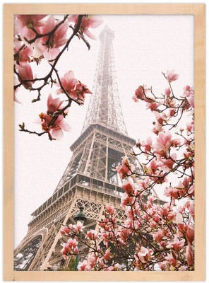 Eiffel Tower with Flowers, Πόλεις – Ταξίδια, Πίνακες σε καμβά, 20 x 30 εκ. (51501)