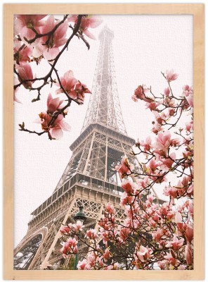 Eiffel Tower with Flowers, Πόλεις – Ταξίδια, Πίνακες σε καμβά, 20 x 30 εκ.