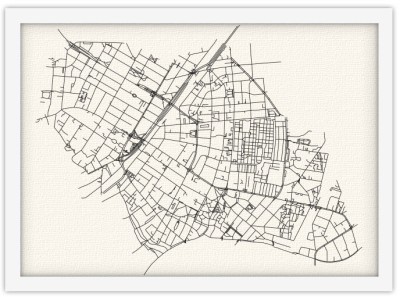 Τοπογραφικό Σχέδιο, Πόλεις – Ταξίδια, Πίνακες σε καμβά, 30 x 20 εκ. (51487)