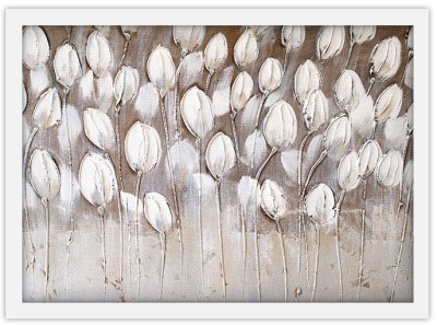Άσπρες Τουλίπες, Ζωγραφική, Πίνακες σε καμβά, 30 x 20 εκ. (51391)