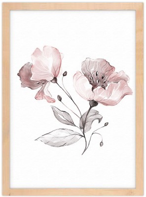 Παπαρούνα με Νερομπογιά, Ζωγραφική, Πίνακες σε καμβά, 1