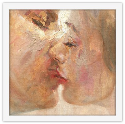 Φιλί, Ζωγραφική, Πίνακες σε καμβά, 40 x 40 εκ. (51405)