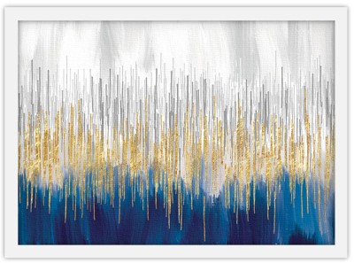 Χρυσές Γραμμές σε κυανόλευκο φόντο, Ζωγραφική, Πίνακες 