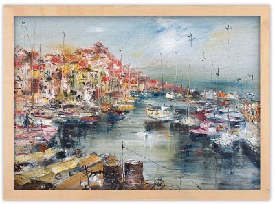 Λιμανάκι, Ζωγραφική, Πίνακες σε καμβά, 20 x 15 εκ.