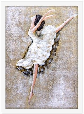 Μπαλαρίνα κάνει χορευτική φιγούρα, Ζωγραφική, Πίνακες σε καμβά, 20 x 30 εκ. (51381)