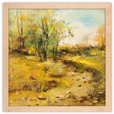 Ηλιόλουστο Λιβάδι, Ζωγραφική, Πίνακες σε καμβά, 40 x 40