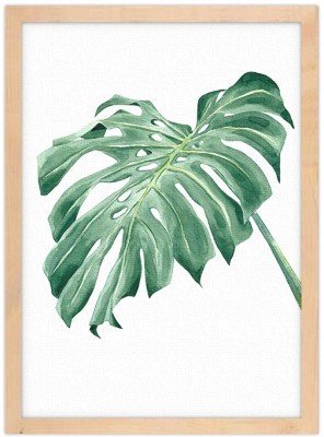 Φύλλο με Νερομπογιές, Ζωγραφική, Πίνακες σε καμβά, 15 x