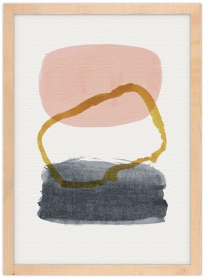 Αφαιρετικές Πινελιές & Χρυσό Περίγραμα, Ζωγραφική, Πίνα