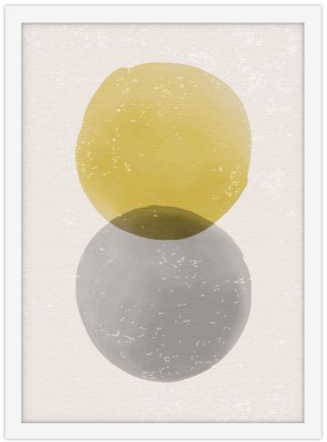 Δίδυμοι Κύκλοι σε γκρι-λαχανί, Ζωγραφική, Πίνακες σε κα