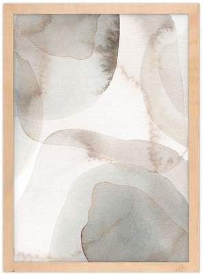 Abstract γκρι Νερομπογιές, Ζωγραφική, Πίνακες σε καμβά, 20 x 30 εκ. (51435)