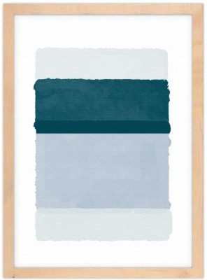 Ορθογώνιο σε μπλε αποχρώσεις, Ζωγραφική, Πίνακες σε καμβά, 20 x 30 εκ. (51430)
