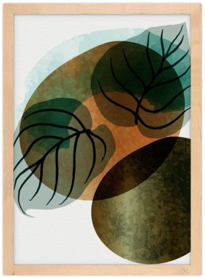 Φύλλα με κύκλους, Ζωγραφική, Πίνακες σε καμβά, 20 x 30 εκ. (51417)