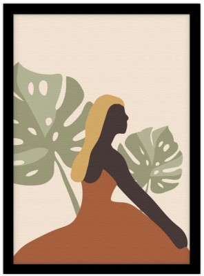 Γυναίκα με ξανθιά Μαλλιά, Line Art, Πίνακες σε καμβά, 20 x 30 εκ. (51321)