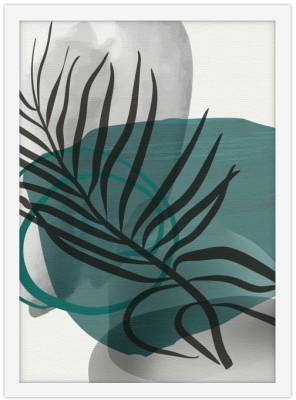 Κλαδί σε πράσινο Φόντο, Line Art, Πίνακες σε καμβά, 20 x 30 εκ. (51310)
