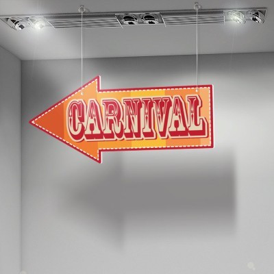 Houseart Carnival Arrow, Αποκριάτικα, Καρτολίνες κρεμαστές, 60X30
