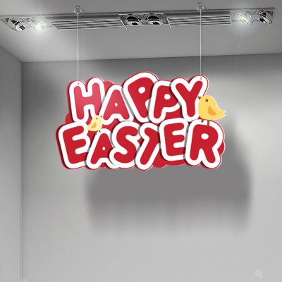 Houseart Happy Easter Letters, Πασχαλινά, Καρτολίνες κρεμαστές, 50X30