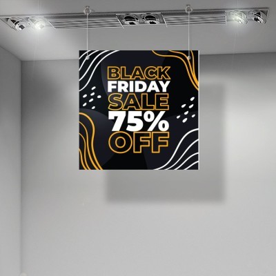 Black Friday Waves, Εκπτώσεις, Καρτολίνες κρεμαστές, 50 x 50 εκ.