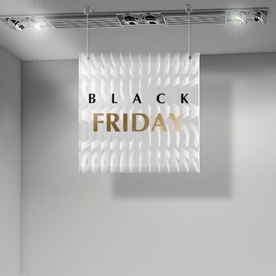 Houseart Grey Black Friday, Εκπτώσεις, Καρτολίνες κρεμαστές, 50 x 50 εκ.